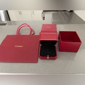 Cartier bag box and ring box